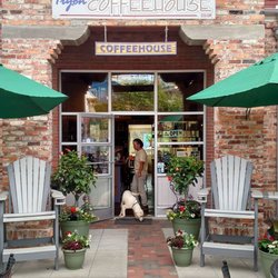 Tryon Coffeehouse Co-op - Plenty of outside seating on patio and "friendly-dog" friendly