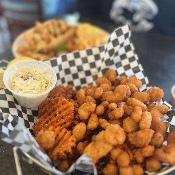 Seabolt's Restaurant - Popcorn Shrimp with sweet potato fries - Seafood Near Me - Oak Harbor, Washington Seabolt's Restaurant - Popcorn Shrimp with sweet potato fries - Seafood Near Me - Oak Harbor, Washington