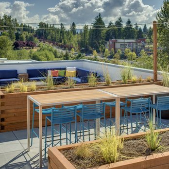 Rooftop Deck With A Bbq Grill Food Prep Station Gas Fire Pit