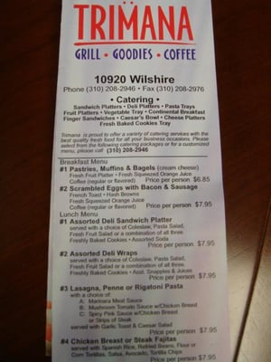 Menu photo 4 Wilshire Grill Los Angeles, CA
