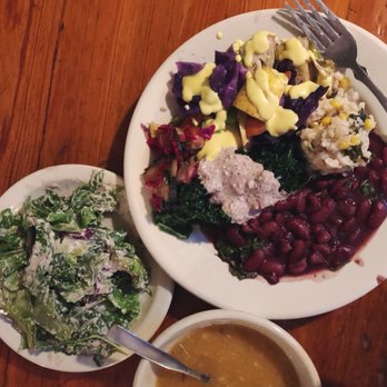 Casa De Luz - The whole meal - Vegan Near Me - Austin, Texas