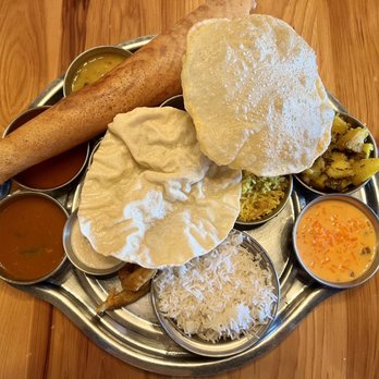 The Madras Cafe - Another view of the table side lunch buffet - Indian Near Me - Orlando, Florida