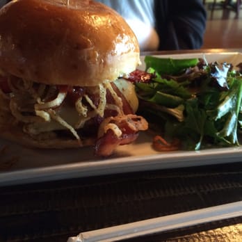 Layered Cakerie - Backyard BBQ burger with spring mix - Bakeries Near Me - Montclair, California Layered Cakerie - Backyard BBQ burger with spring mix - Bakeries Near Me - Montclair, California