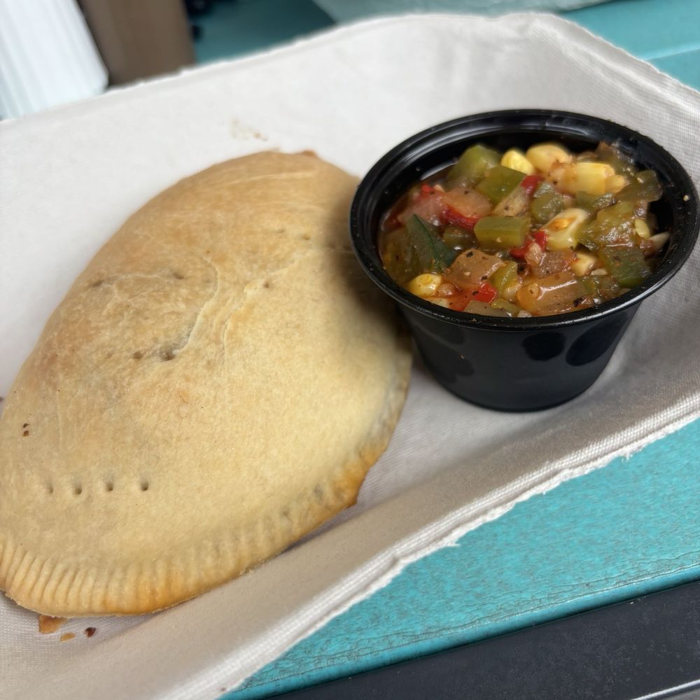 Spanish Bakery & Cafe - Chicken empanada with corn salad - Spanish Near Me - Saint Augustine, Florida