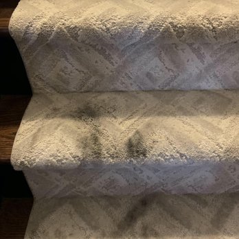 Great White Mechanical - Grease stains on my new stair runner (with proof of date which matches the date they installed the units) - Heating & Air Conditioning/HVAC Near Me - MidLand Park, New Jersey