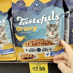 Grocery Outlet - Cat food Blue half the price as else ware