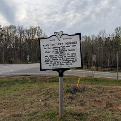 King Hagler's Murder Historical Marker - King Hagler's Murder Historical Marker