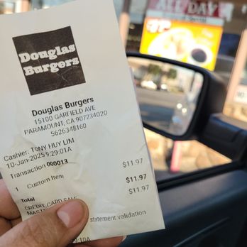 Douglas Burgers - Paramount - Ripped Off by made up fees - Fast Food Near Me - Paramount, California Douglas Burgers - Paramount - Ripped Off by made up fees - Fast Food Near Me - Paramount, California