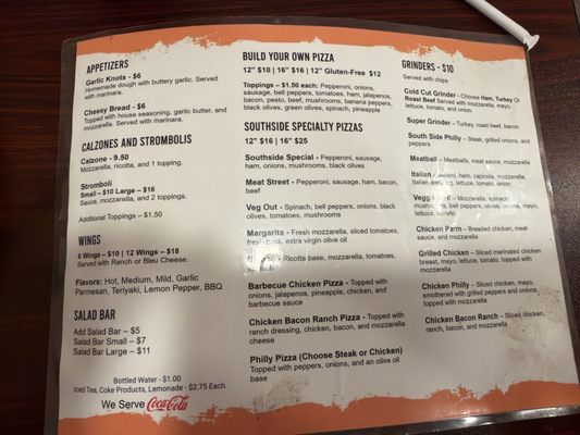 Menu photo 1 South Side Pizza Forest City, NC