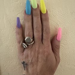 My Easter egg nails done by Tori! Love love love them!
