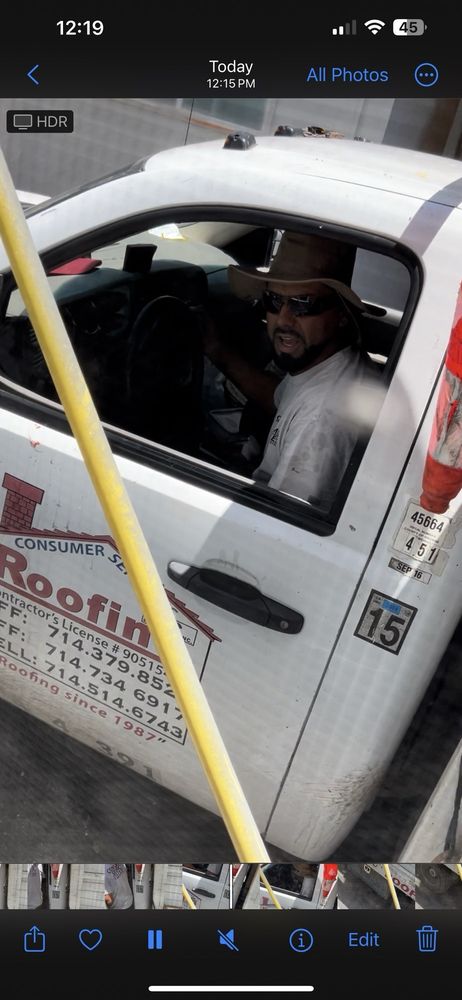 Slide of Consumer Services Roofing