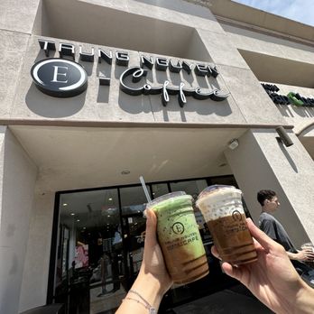 Trung Nguyen E Coffee - Pandan and salted cold foam coffee - Coffee & Tea Near Me - Houston, Texas Trung Nguyen E Coffee - Pandan and salted cold foam coffee - Coffee & Tea Near Me - Houston, Texas