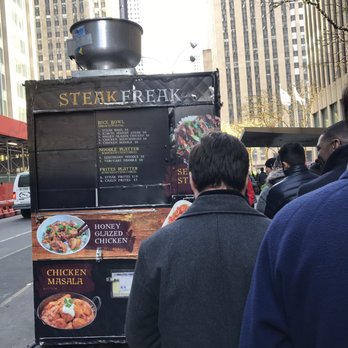 Steak Freak - The line at the food truck - Food Trucks Near Me - New York, New York Steak Freak - The line at the food truck - Food Trucks Near Me - New York, New York