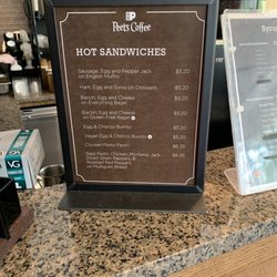 Hot sandwiches menu