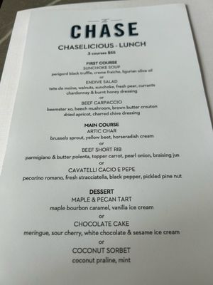 Menu photo 1 The Chase Toronto, ON