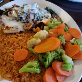El Nopalito - a plate of food with rice and vegetables - Mexican Near Me - Corydon, Indiana