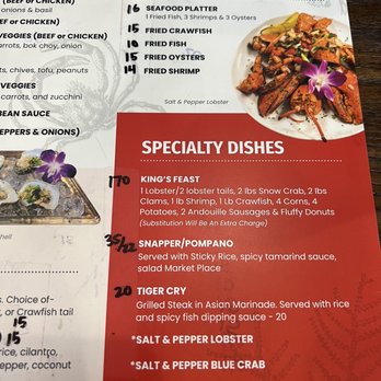 Crawfish King - Menu as of 8/11/22 - Laotian Near Me - Live Oak , Texas Crawfish King - Menu as of 8/11/22 - Laotian Near Me - Live Oak , Texas