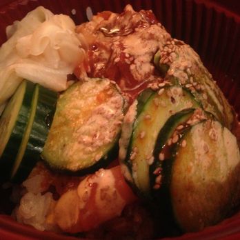 Joy Sushi - Poke bowl - salmon and spicy tuna - Sushi Bars Near Me - San Mateo, California