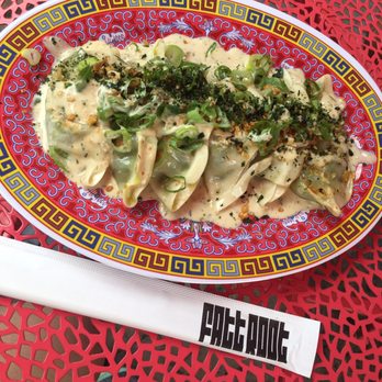 Fatt Root - Kale & Veggie Dumplings - Asian Fusion Near Me - Pleasantville, New York Fatt Root - Kale & Veggie Dumplings - Asian Fusion Near Me - Pleasantville, New York