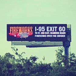 Fireworks Over the Border