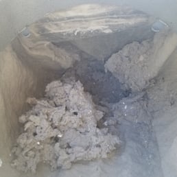 The after math of having my dryer vent cleaned out! Thanks again guys!