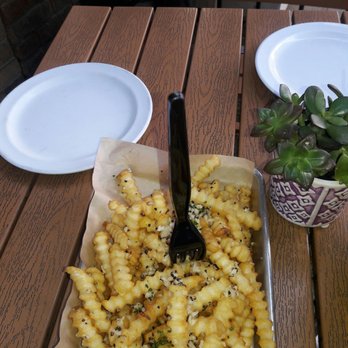 American Grub - Black pepper garlic fries were incredible! - Burgers Near Me - Tustin, California