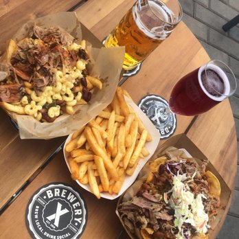 Brewery X - (food in the pic is from a food truck) - Breweries Near Me - Anaheim, California