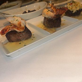 Del Frisco's Double Eagle Steakhouse - Surf and Turf Filet Trio - New American Near Me - Plano, Texas
