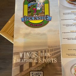 Front of menu Front of menu