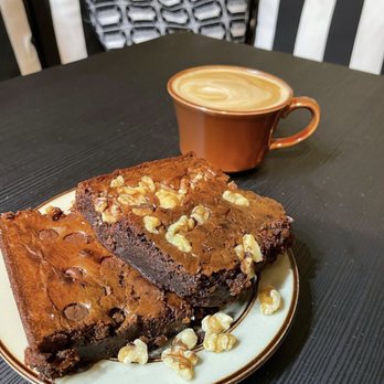 The Sharp Sickle - a plate of brownies and a cup of coffee - Coffee & Tea Near Me - Rome, Georgia The Sharp Sickle - a plate of brownies and a cup of coffee - Coffee & Tea Near Me - Rome, Georgia