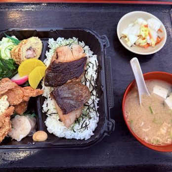 Izakaya Sakura - Grilled Shio Koji Black Cod Bento - Japanese Near Me - San Diego, California Izakaya Sakura - Grilled Shio Koji Black Cod Bento - Japanese Near Me - San Diego, California