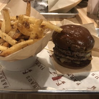Farmhaus Burger - Burger on wheat bun - Burgers Near Me - Augusta, Georgia