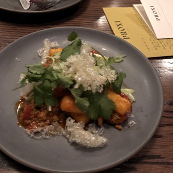 Proxi - Rice crisps with sausage - Tapas/Small Plates Near Me - Chicago, Illinois Proxi - Rice crisps with sausage - Tapas/Small Plates Near Me - Chicago, Illinois