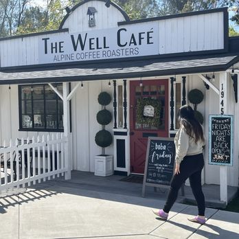 The Well Cafe - Alpine Coffee Roasters - 9- 2024. We are getting mocha cappuccino's with whip cream and avocado toast. - Coffee Roasteries Near Me - Alpine, California