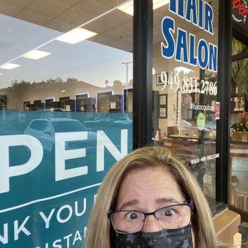 Garbos Salon - I look like a dear caught in headlights here  but did a selfie to show the color in natural lighting! - Hair Salons Near Me - Laguna Niguel, California