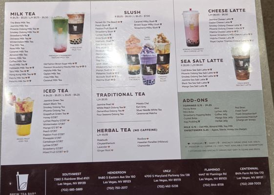 Menu photo 3 Brew Tea Bar Las Vegas, NV Menu photo 3 Brew Tea Bar Las Vegas, NV