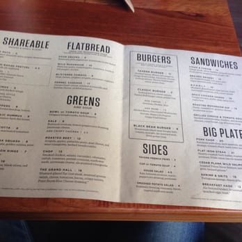 Tavern Hall - Menu - New American Near Me - Bellevue, Washington Tavern Hall - Menu - New American Near Me - Bellevue, Washington