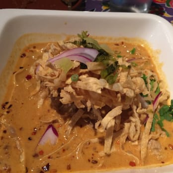 Wild Rose Northern Thai Eats - Chicken curry and egg noodles dish. - Thai Near Me - Bend, Oregon