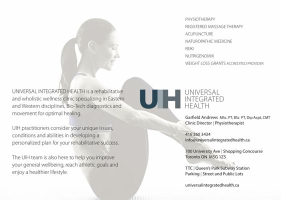 Universal Integrated Health Request An Appointment Massage Therapy 13 700 University Avenue Downtown Core Toronto On Phone Number Yelp
