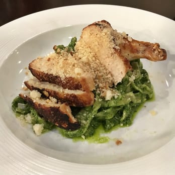 Bistro 135 - Arugula Pesto with Chicken. Had to contain myself from eating the whole thing cause it was my friends plate, not mine haha! - Italian Near Me - Tracy, California Bistro 135 - Arugula Pesto with Chicken. Had to contain myself from eating the whole thing cause it was my friends plate, not mine haha! - Italian Near Me - Tracy, California