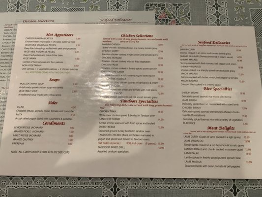 Menu photo 2 Star of India Athens, OH Menu photo 2 Star of India Athens, OH