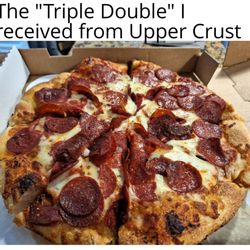 Upper Crust Barberton - Definitely not covered with triple the pepperoni or double the cheese