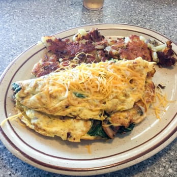 101 Diner - Bacon, Spinach, Mushroom and Cheese Omelette. - Diners Near Me - Encinitas, California