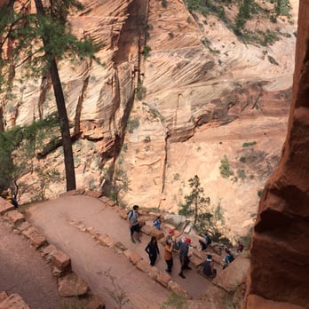 Angel's Landing - On the way back down - Hiking Near Me - Springdale, Utah Angel's Landing - On the way back down - Hiking Near Me - Springdale, Utah