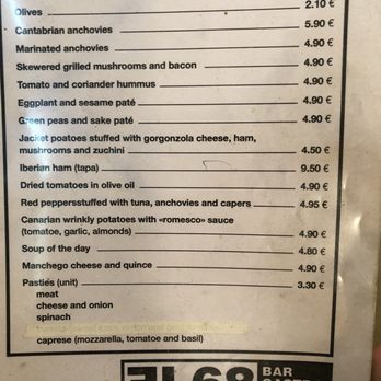 El 68 - Menu - Mediterranean Near Me - Barcelona, B El 68 - Menu - Mediterranean Near Me - Barcelona, B