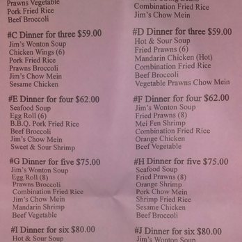 Jim's Chinese Restaurant - We got dinner #B. Pretty much covers everything and makes a good meal - Chinese Near Me - Seaside, California Jim's Chinese Restaurant - We got dinner #B. Pretty much covers everything and makes a good meal - Chinese Near Me - Seaside, California