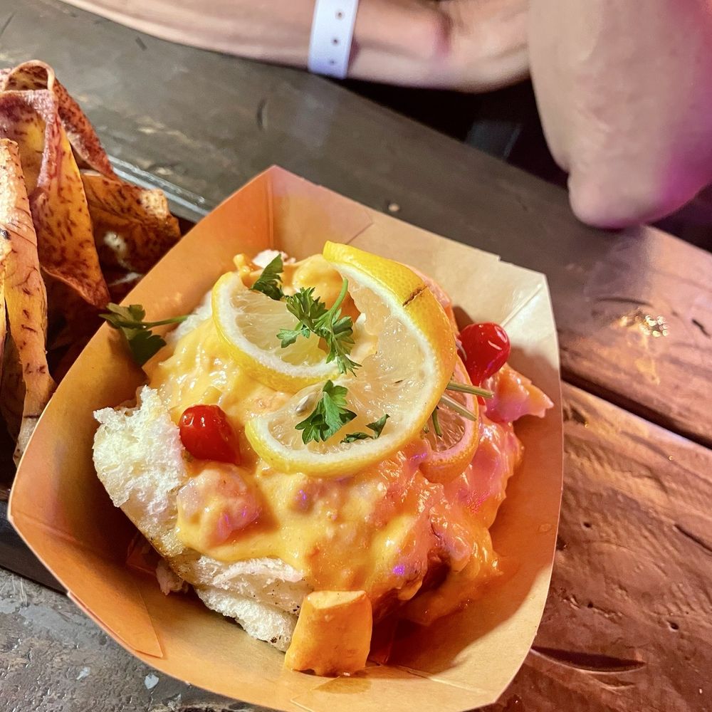 The Oyster Shack - Supposed lobster roll. You need a fork and knife. - Seafood Near Me - San Juan, Puerto Rico The Oyster Shack - Supposed lobster roll. You need a fork and knife. - Seafood Near Me - San Juan, Puerto Rico