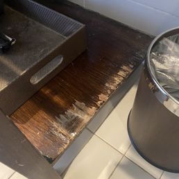 Under sink area