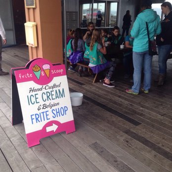 Frite & Scoop - Sheltered outside tables to eat at - Ice Cream & Frozen Yogurt Near Me - Astoria, Oregon Frite & Scoop - Sheltered outside tables to eat at - Ice Cream & Frozen Yogurt Near Me - Astoria, Oregon