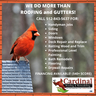 Slide of Cardinal Roofing and Remodeling